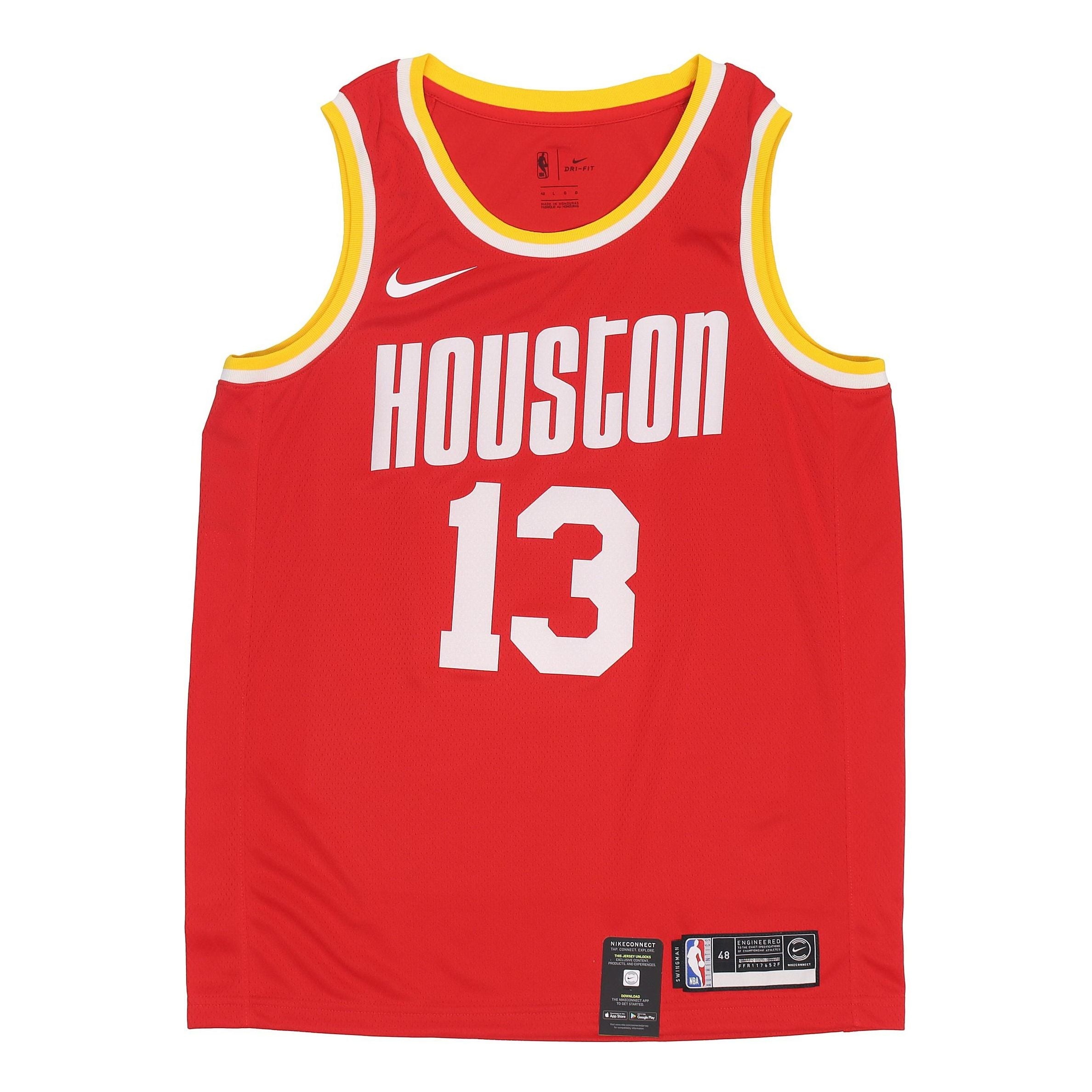 Men's Nike NBA Retro Basketball Jersey/Vest Houston Rockets James Harden No. 13 Red BQ8112-659 - 1