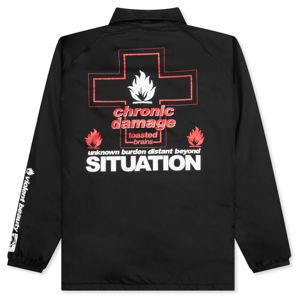 UNKNOWN COACH JACKET - BLACK - 2