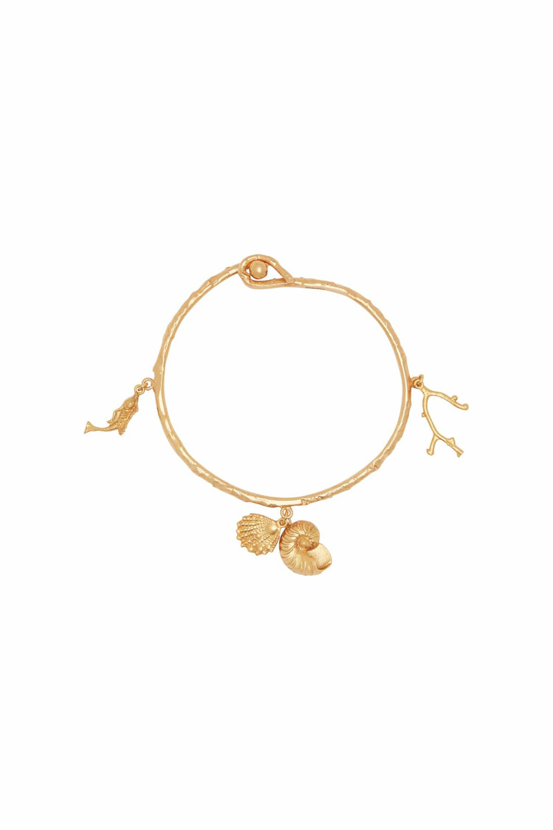 Reverie Sea Shell Charm Bangle 1