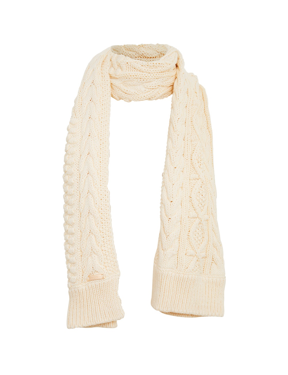 CHUNKY CABLE SCARF - 1