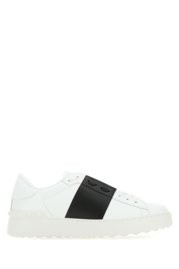 White leather Open sneakers - 1