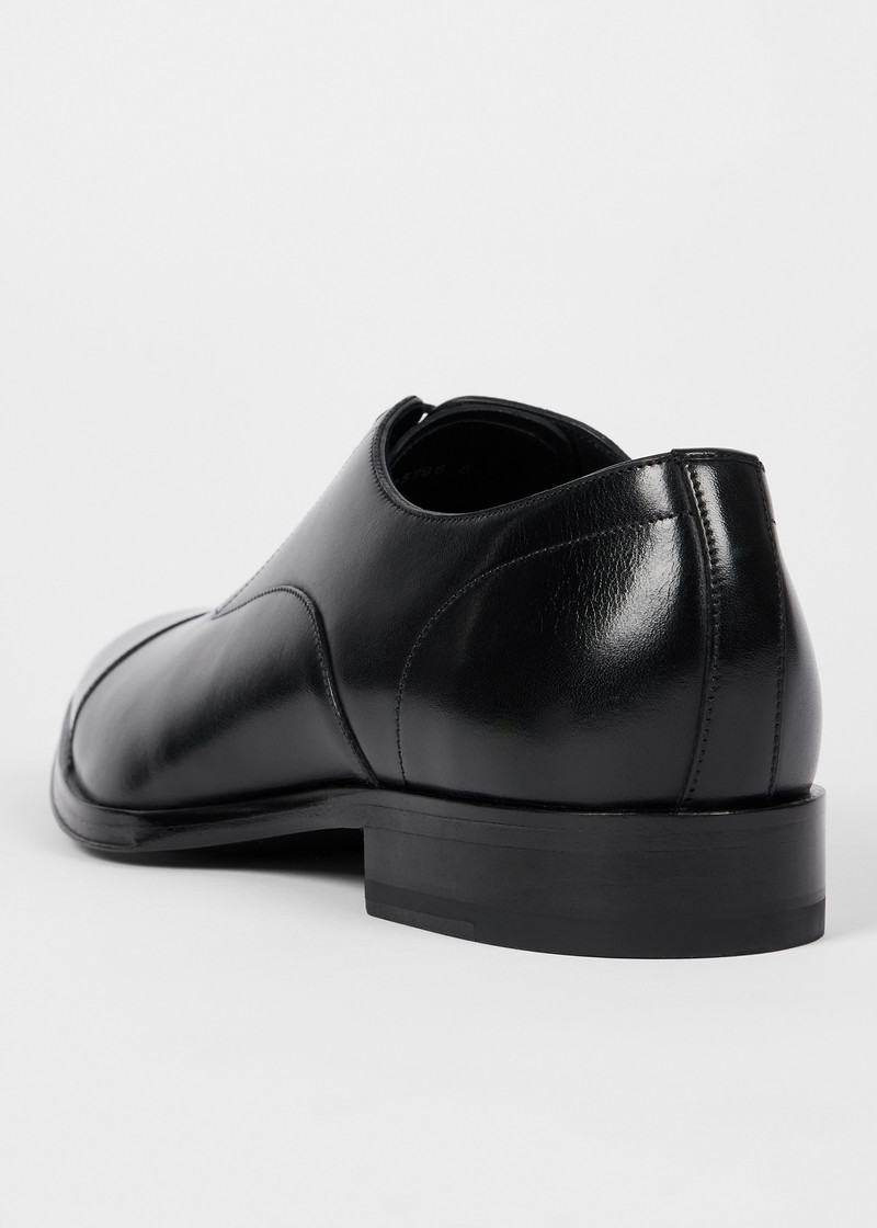 Black Leather 'Portman' Shoes 3