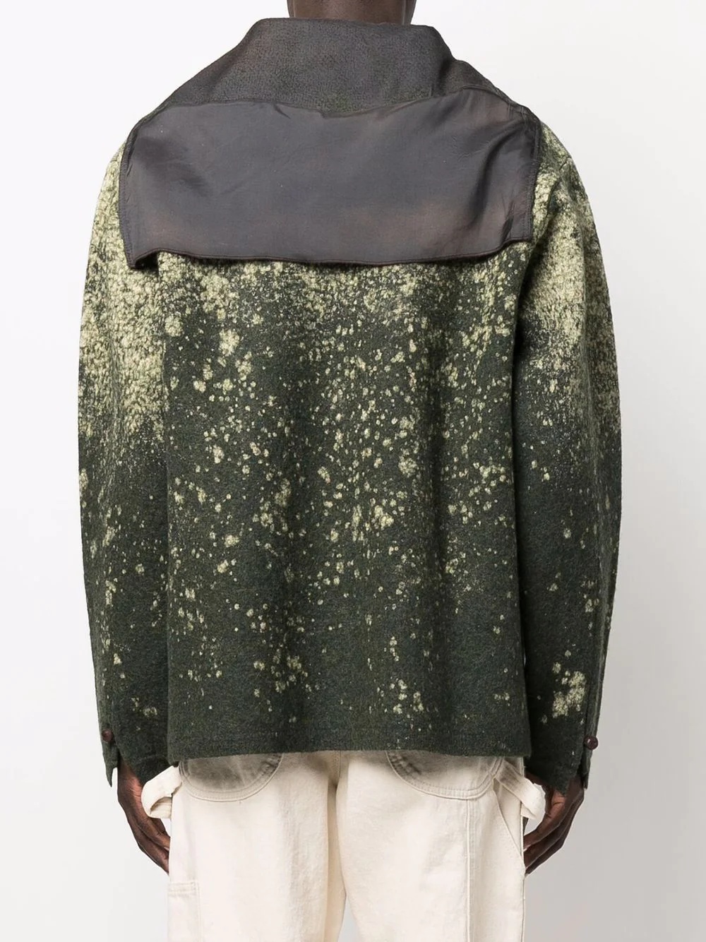 paint splatter-print pullover jumper - 4