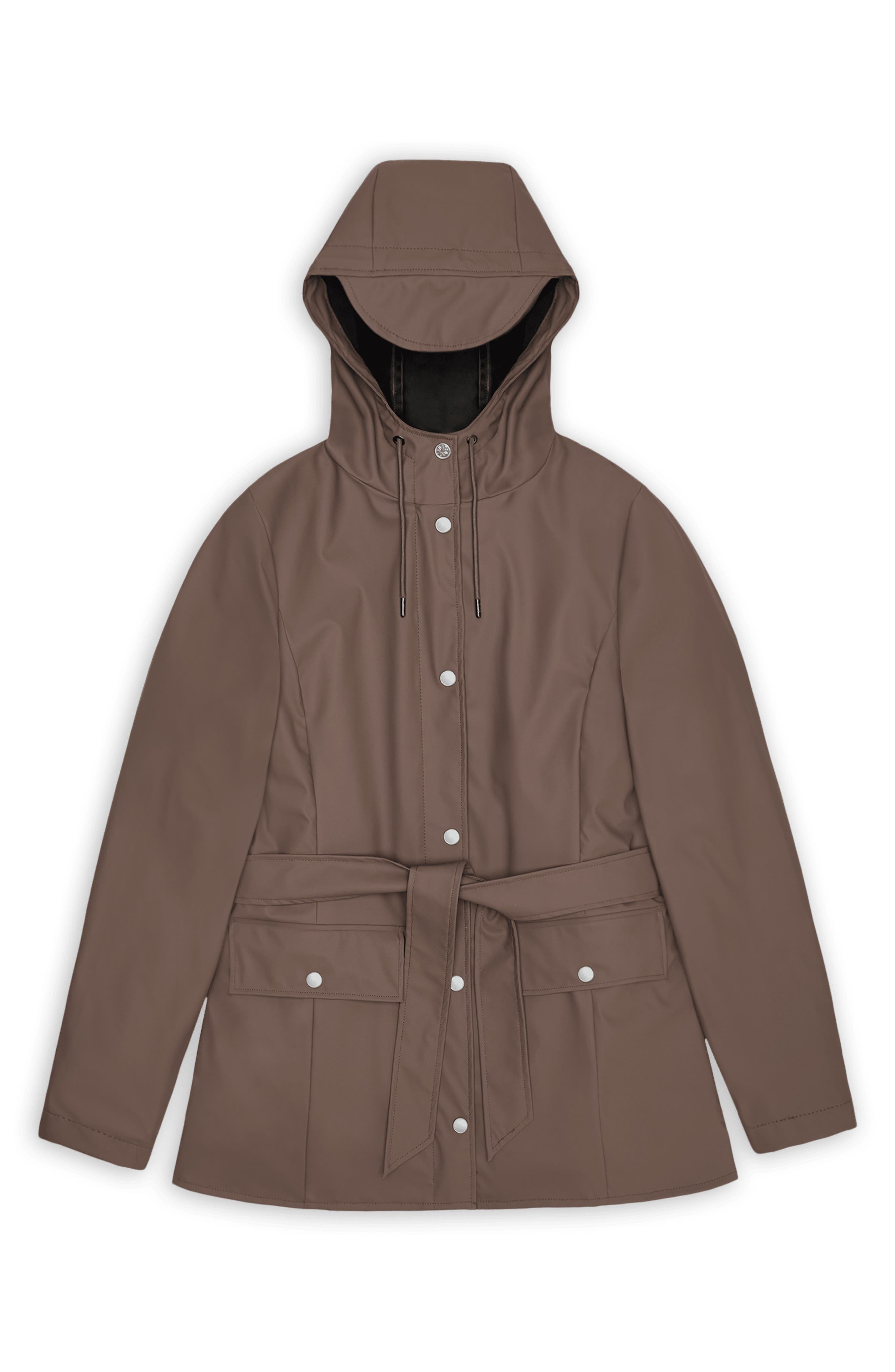 Rains Curve Waterproof Rain Jacket in Shade at Nordstrom - 3