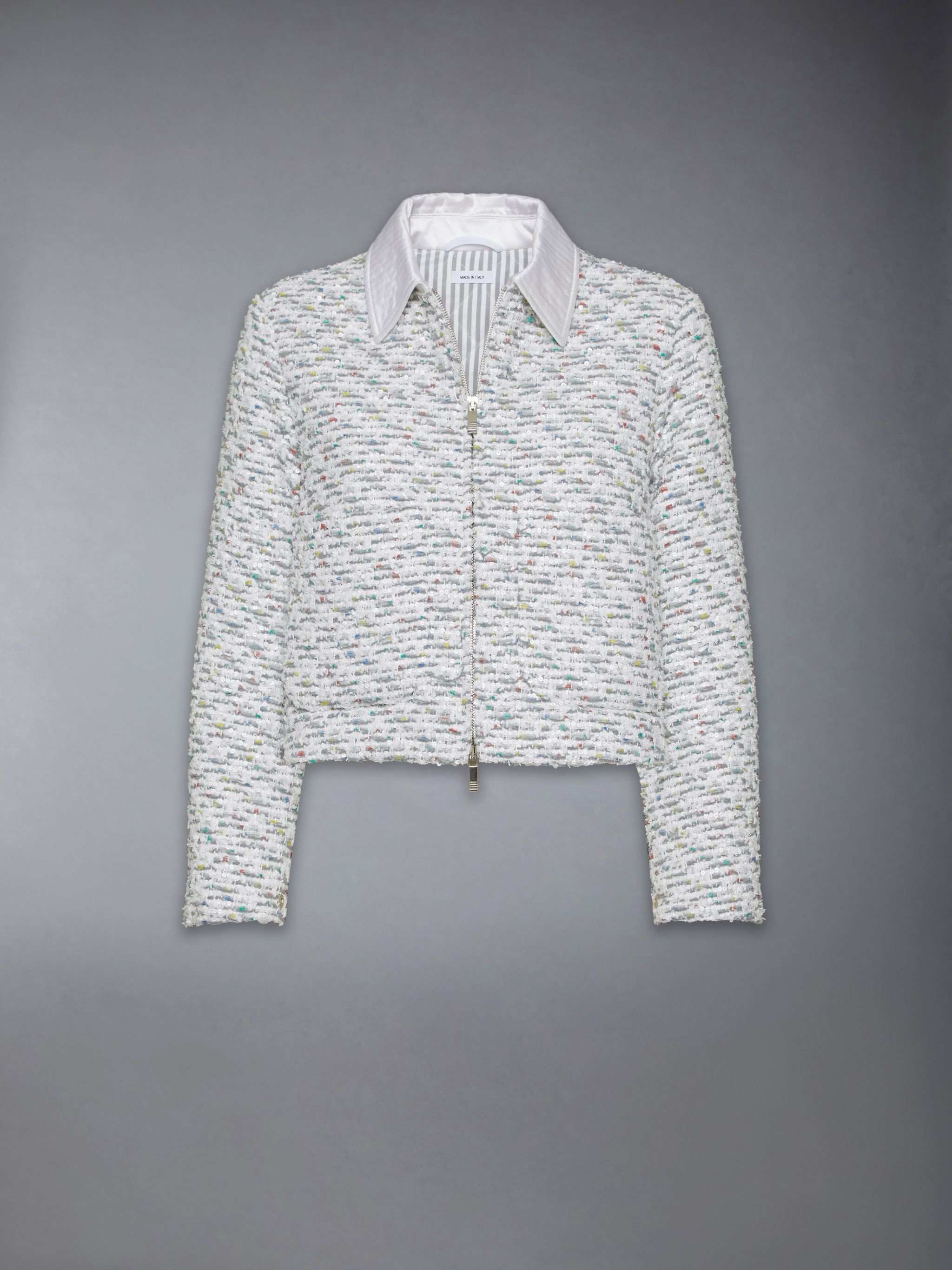 Sequin Tweed Golf Jacket - 6