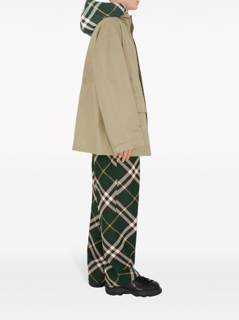 Burberry EKD-embroidered cotton jacket | REVERSIBLE
