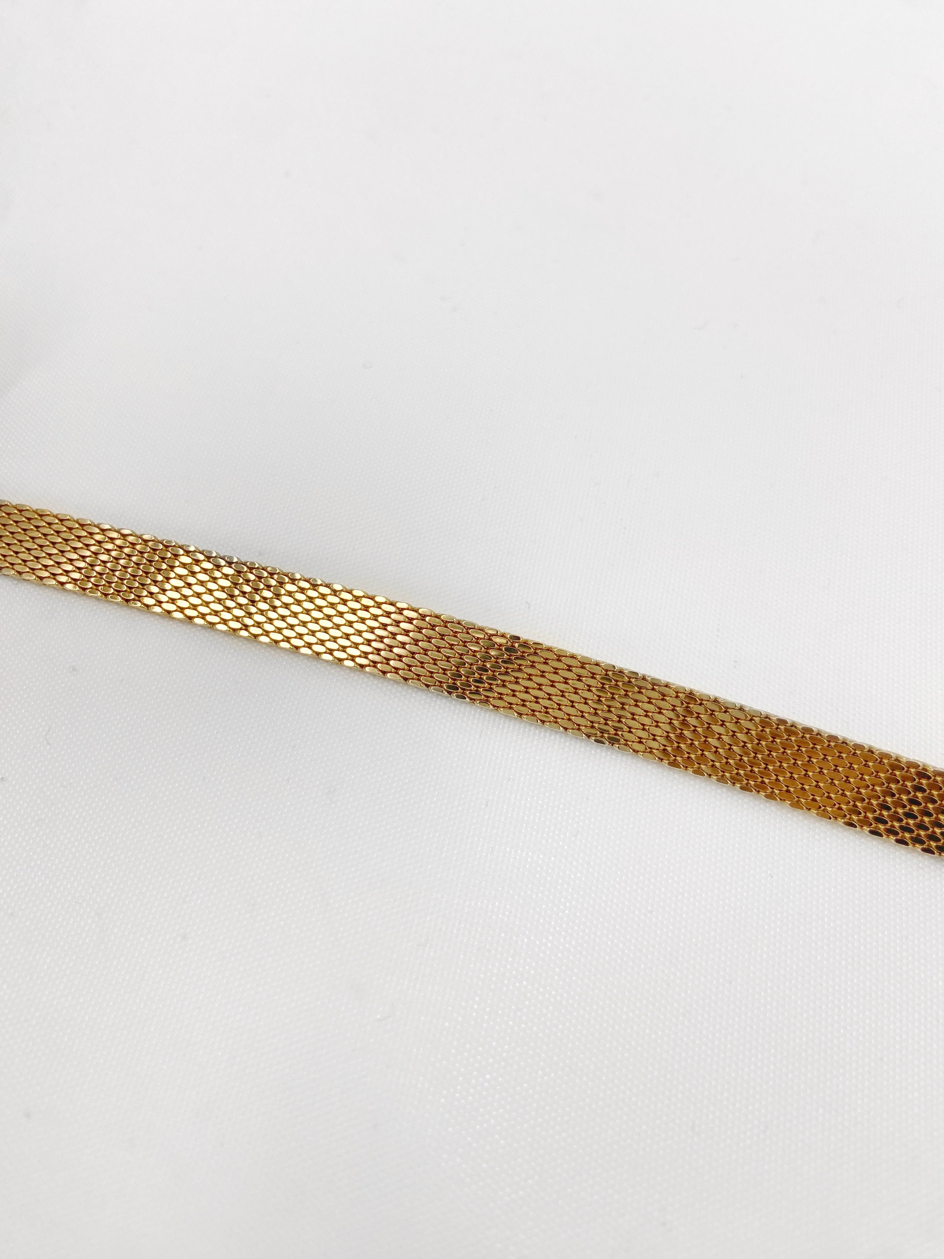 Gucci Metallic Gold Mesh Belt Vintage Gold Metal Gucci Belt – RSTKD Vintage main image 2