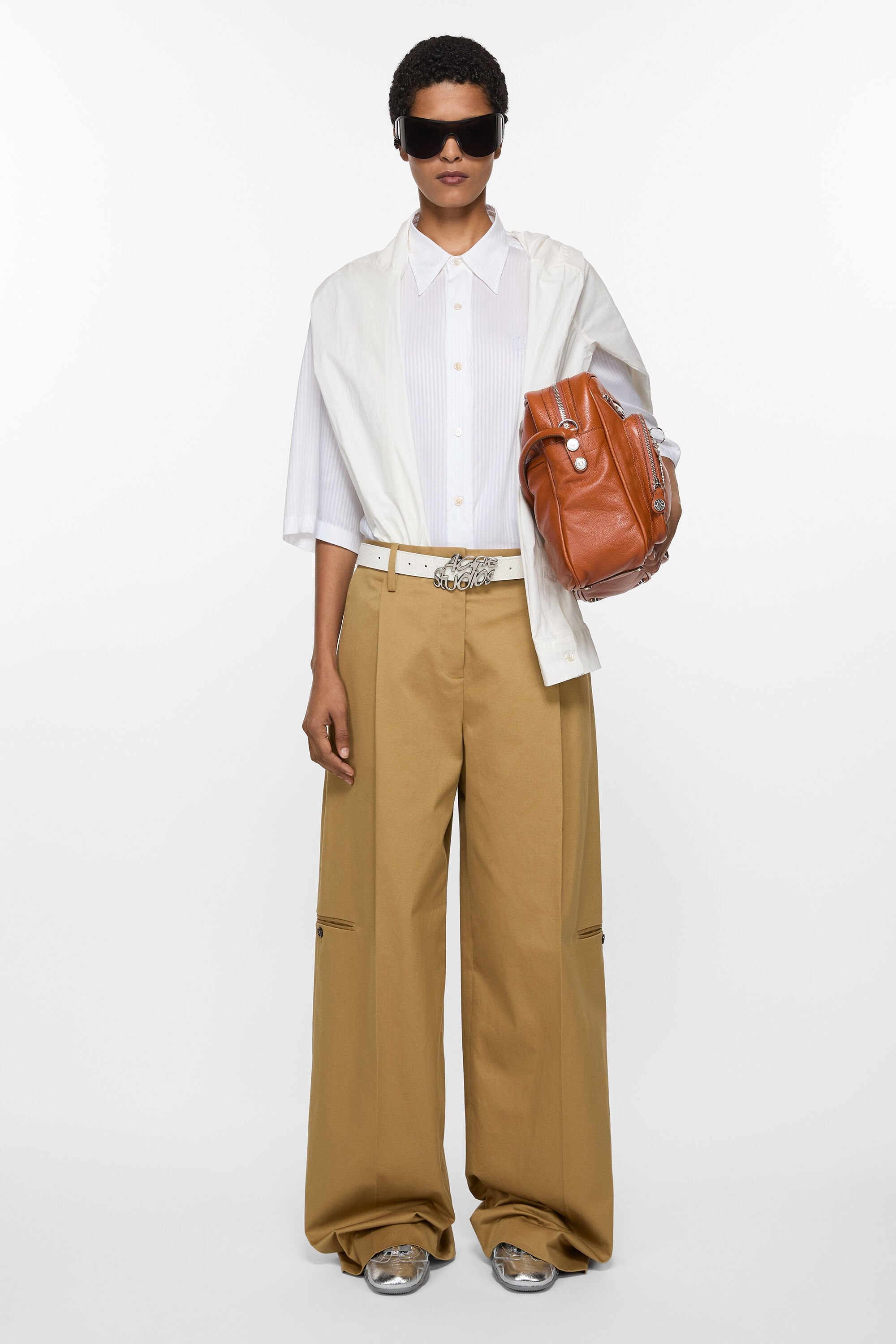 Twill trousers - Faded ochre - 2