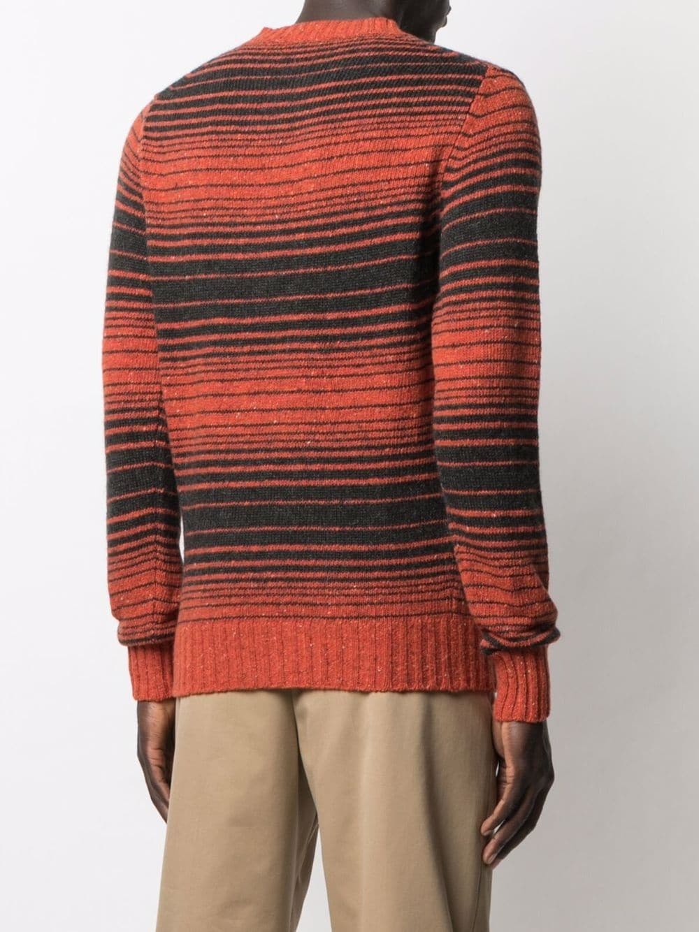 stripe-pattern jumper - 4