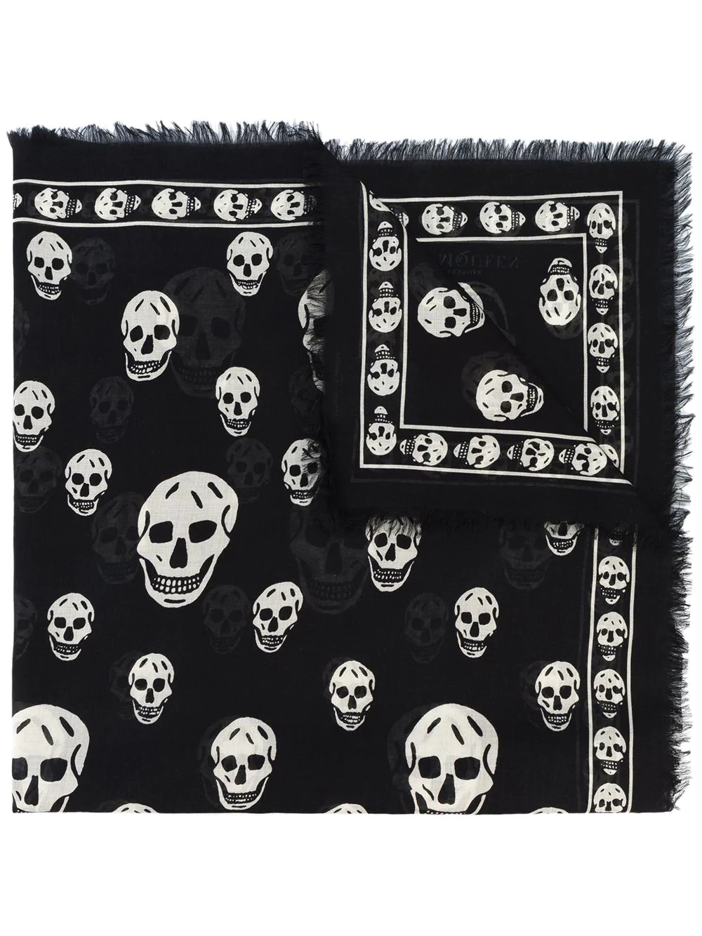 skull-print scarf - 1