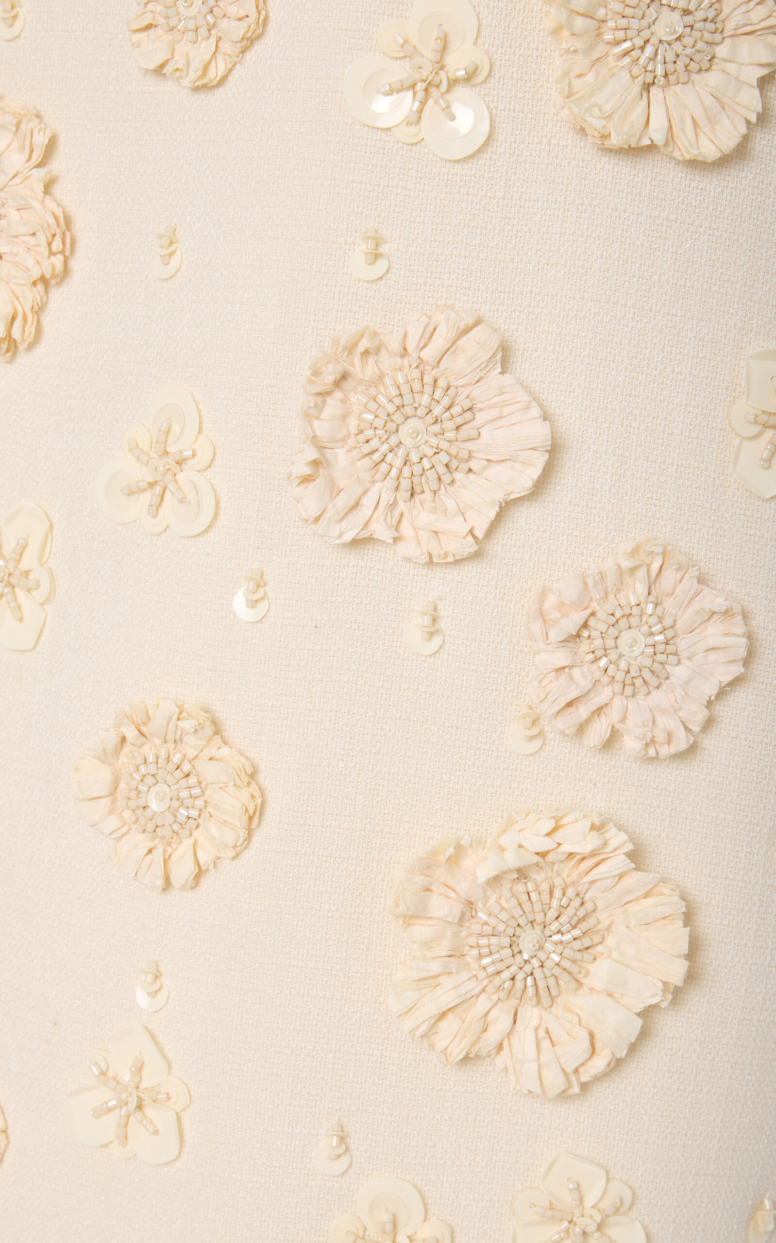 Torie Raffia-Detailed Woven Midi Skirt ivory - 5