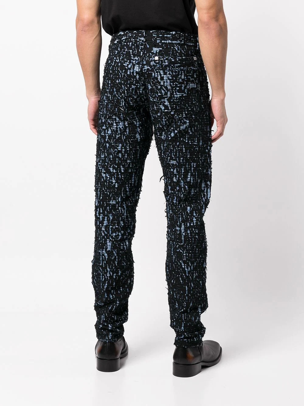 abstract-print jeans - 4