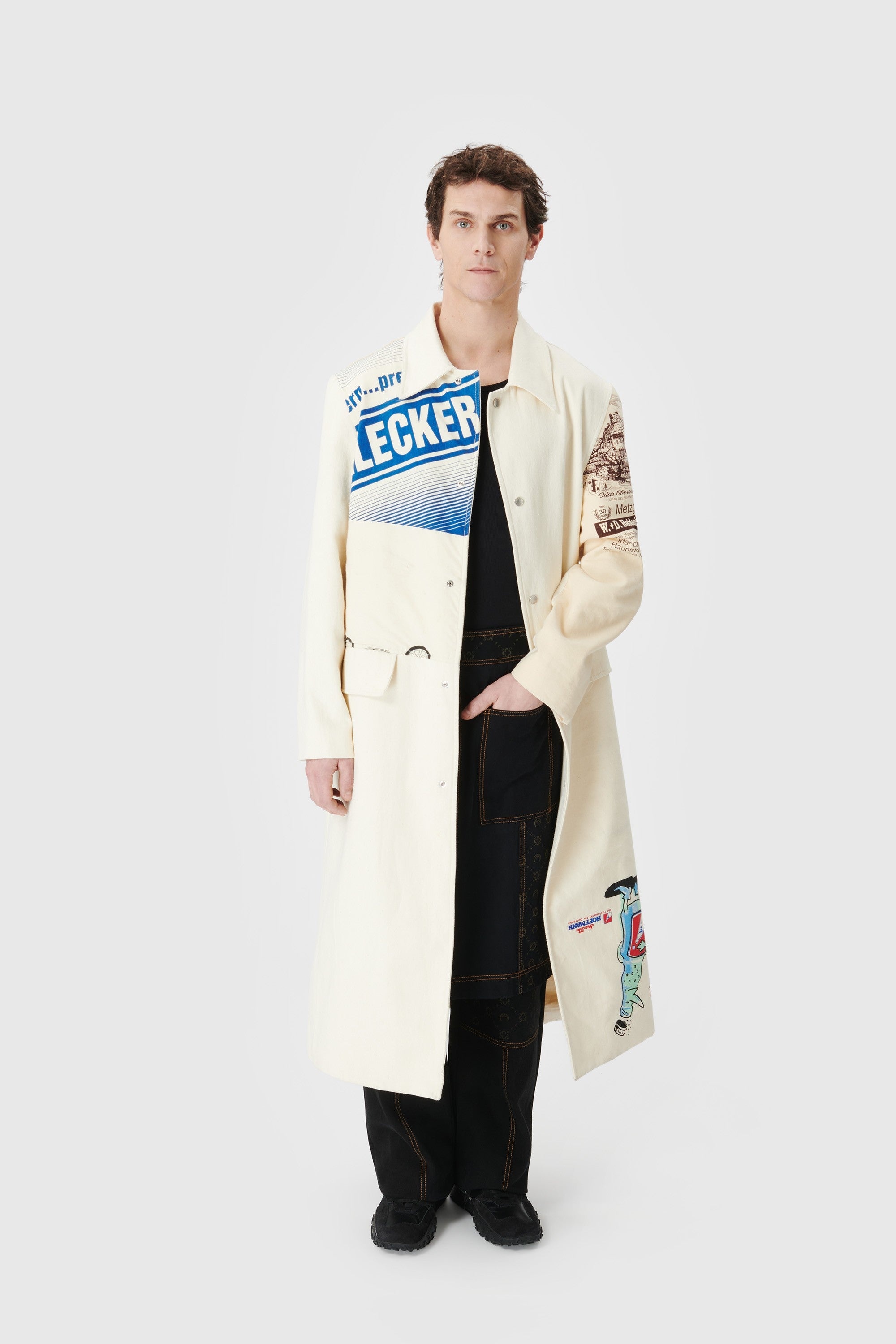 Regenerated Tote Bags Trench Coat - 2