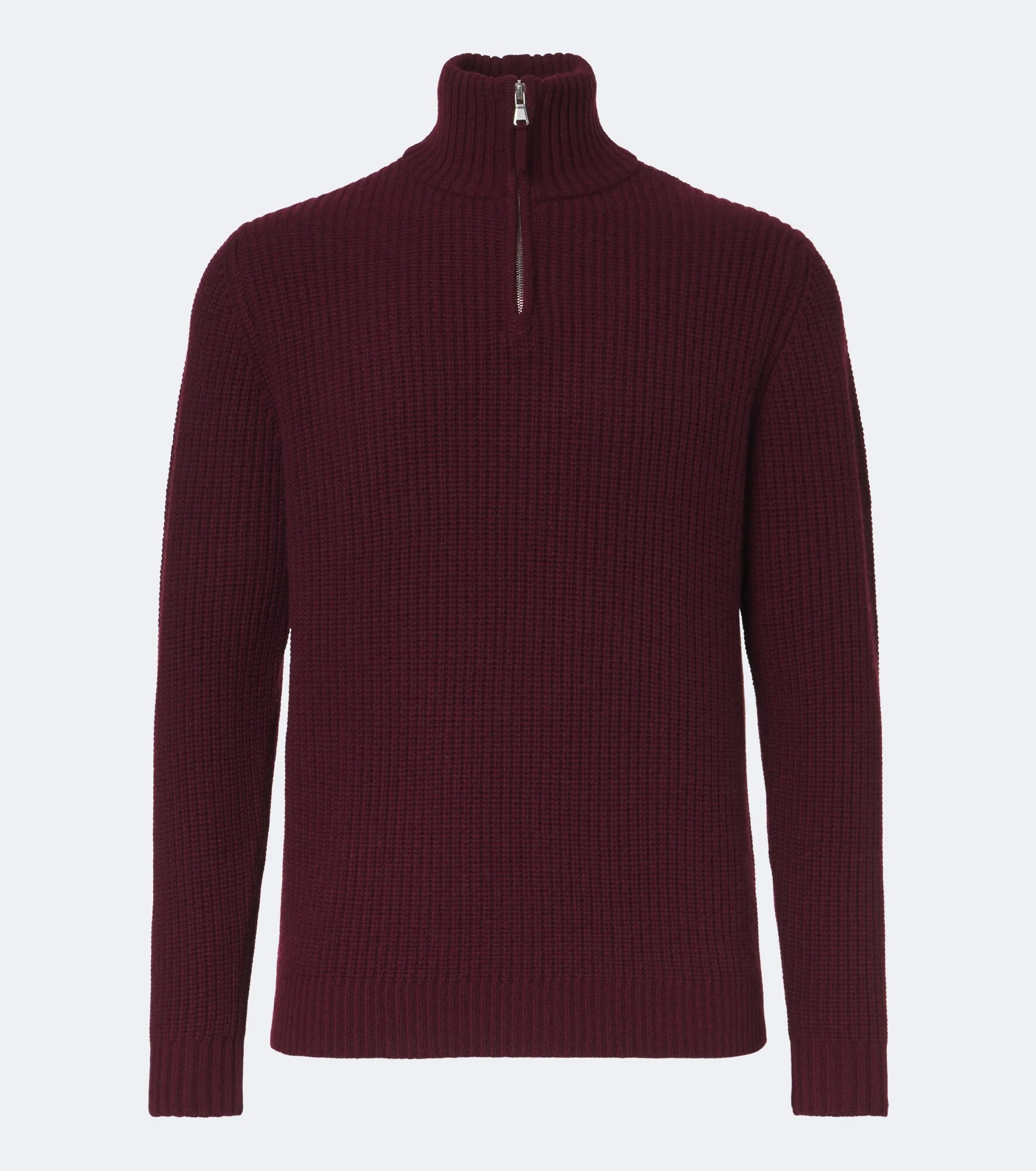 Wool and cashmere half-zip sweater - 1