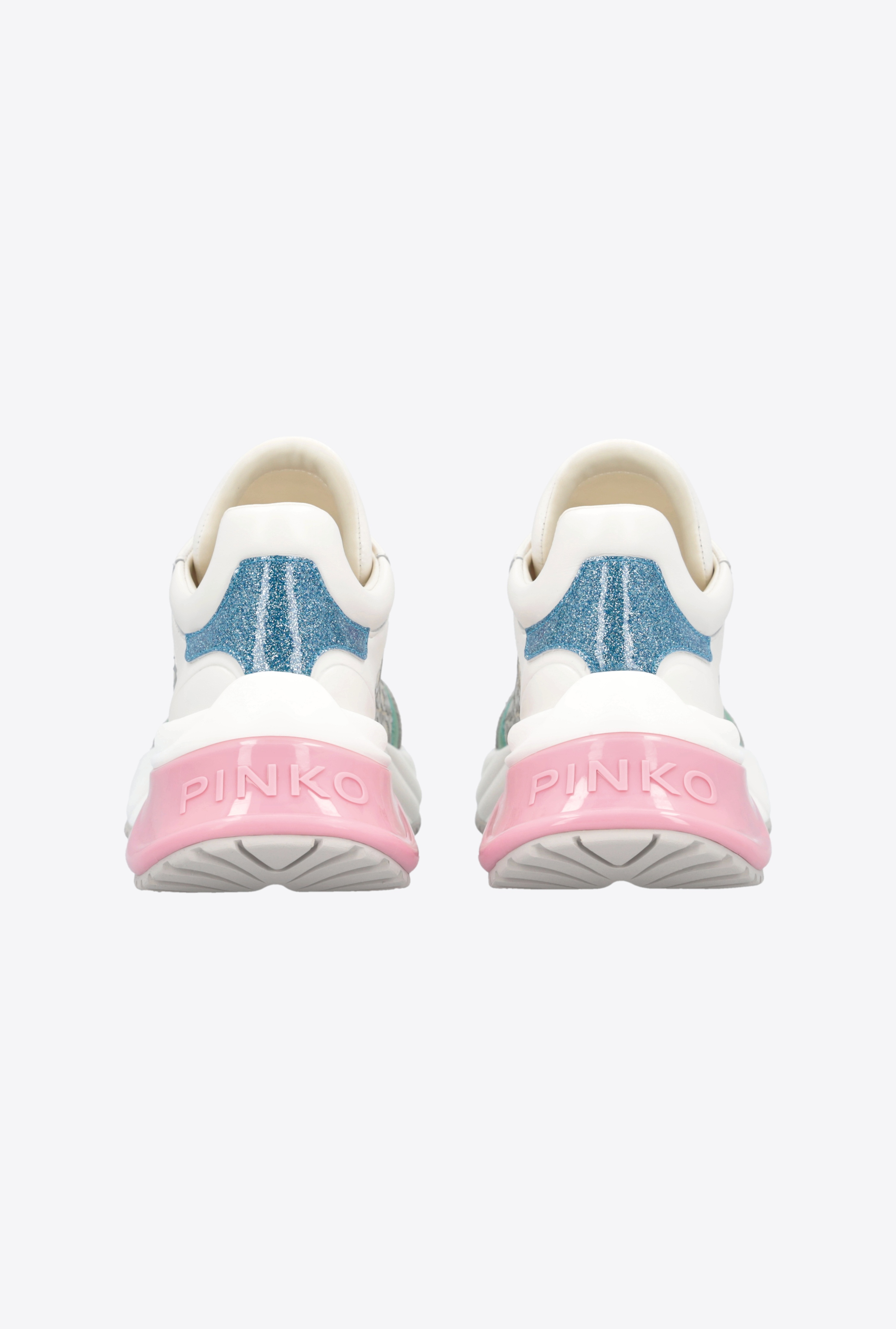 ARIEL SNEAKERS WITH LOVE BIRDS MONOGRAM MESH INSERT - 7