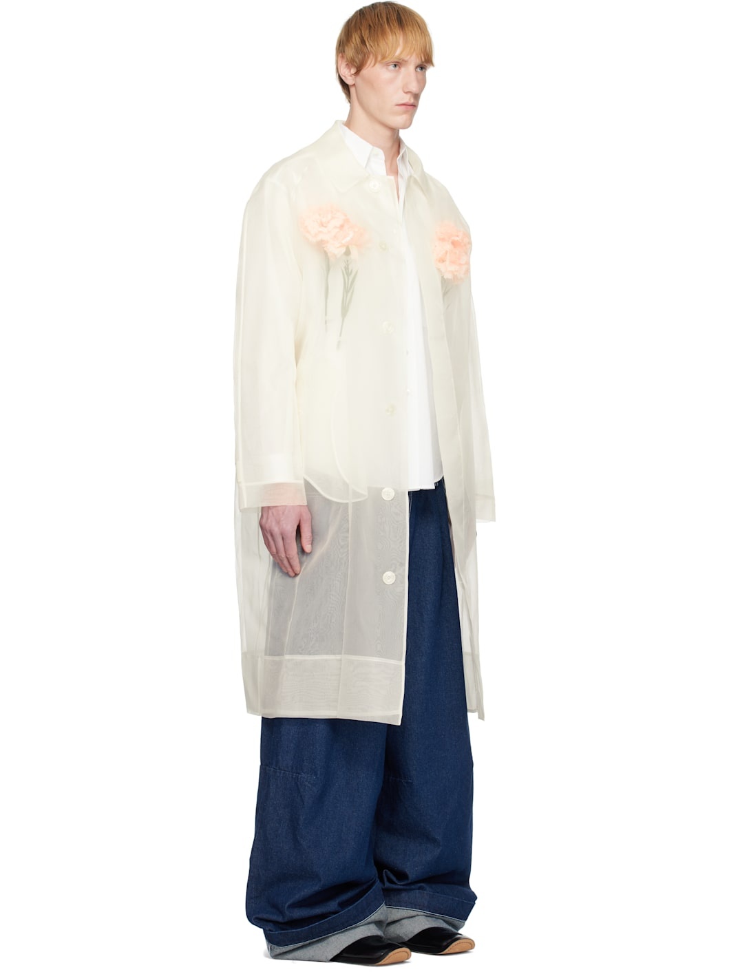Off-White Stuffed Carnation Car Coat - 2