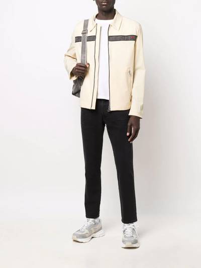 Diesel logo-stripe jacket outlook