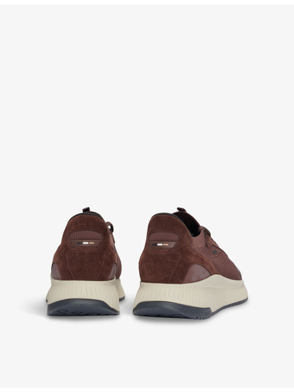 Branded knitted low-top trainers - 5