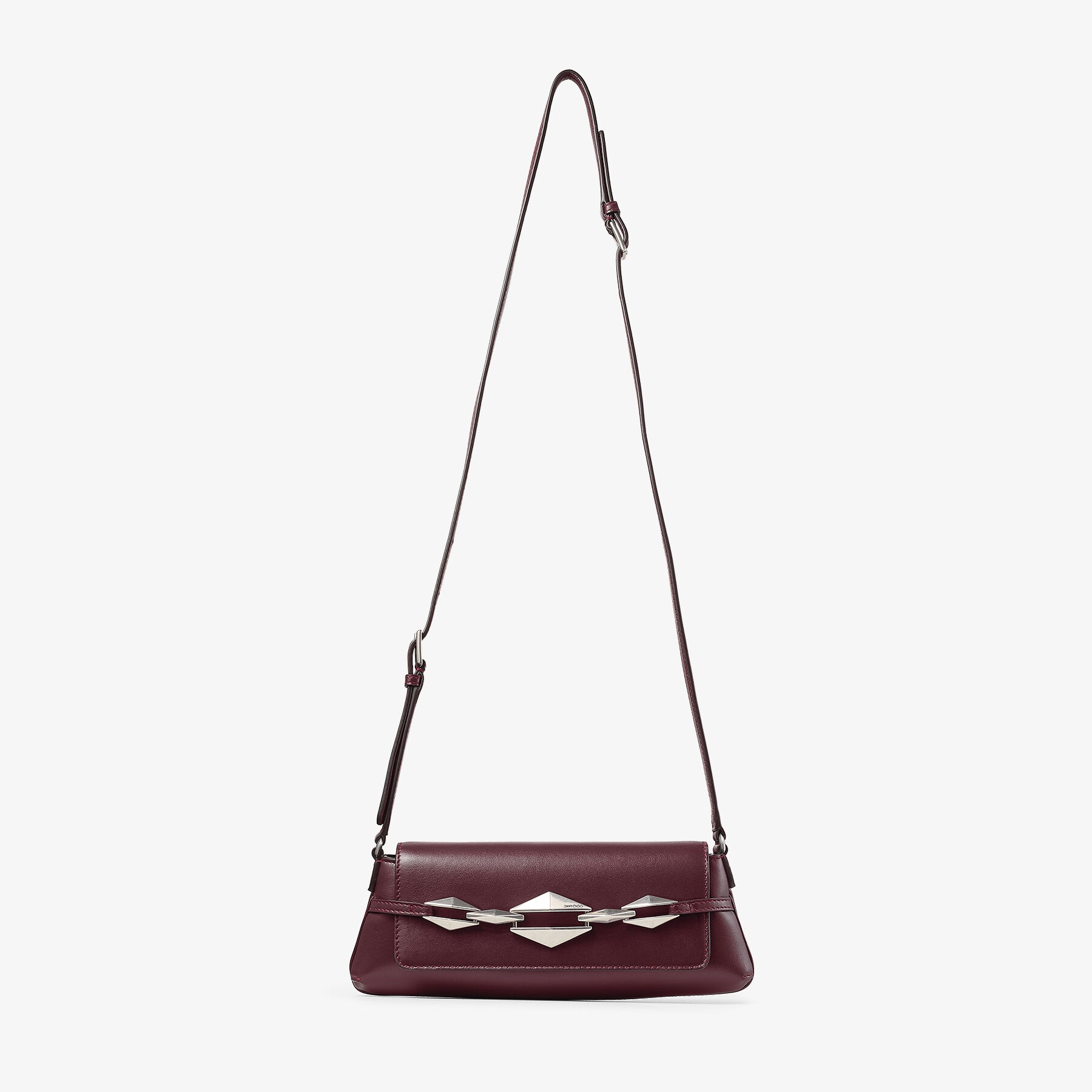 Diamond Shoulder East-West S
Garnet Calf Leather Shoulder Bag - 3