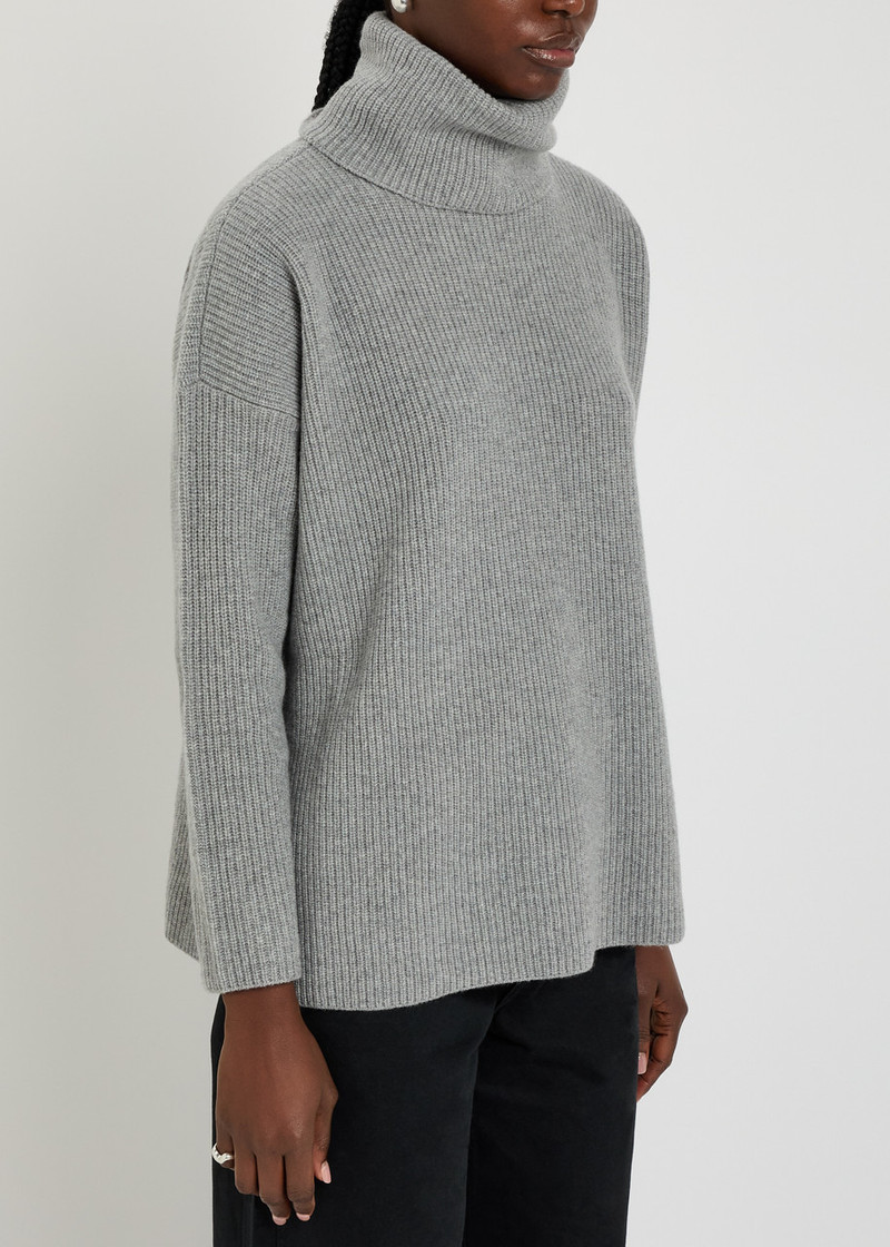 EILEEN FISHER Eileen Fisher Ribbed Roll-neck Wool and Cashmere-blend Jumper outlook