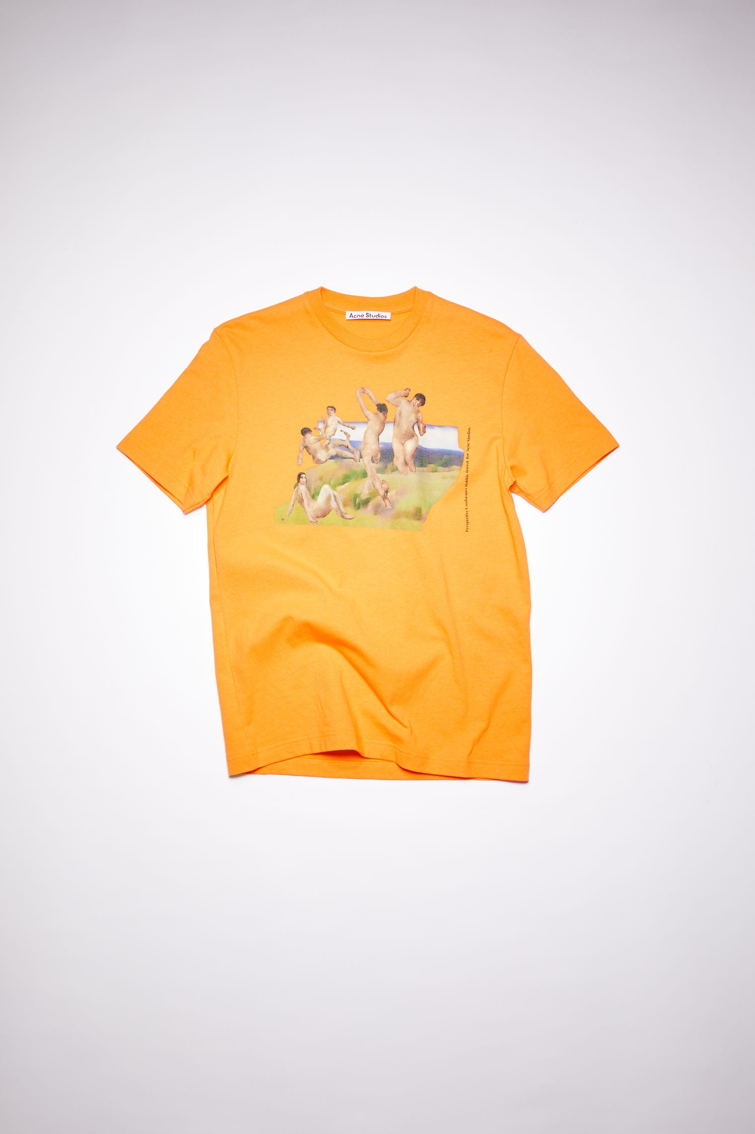 High neck t-shirt - Peach orange - 4