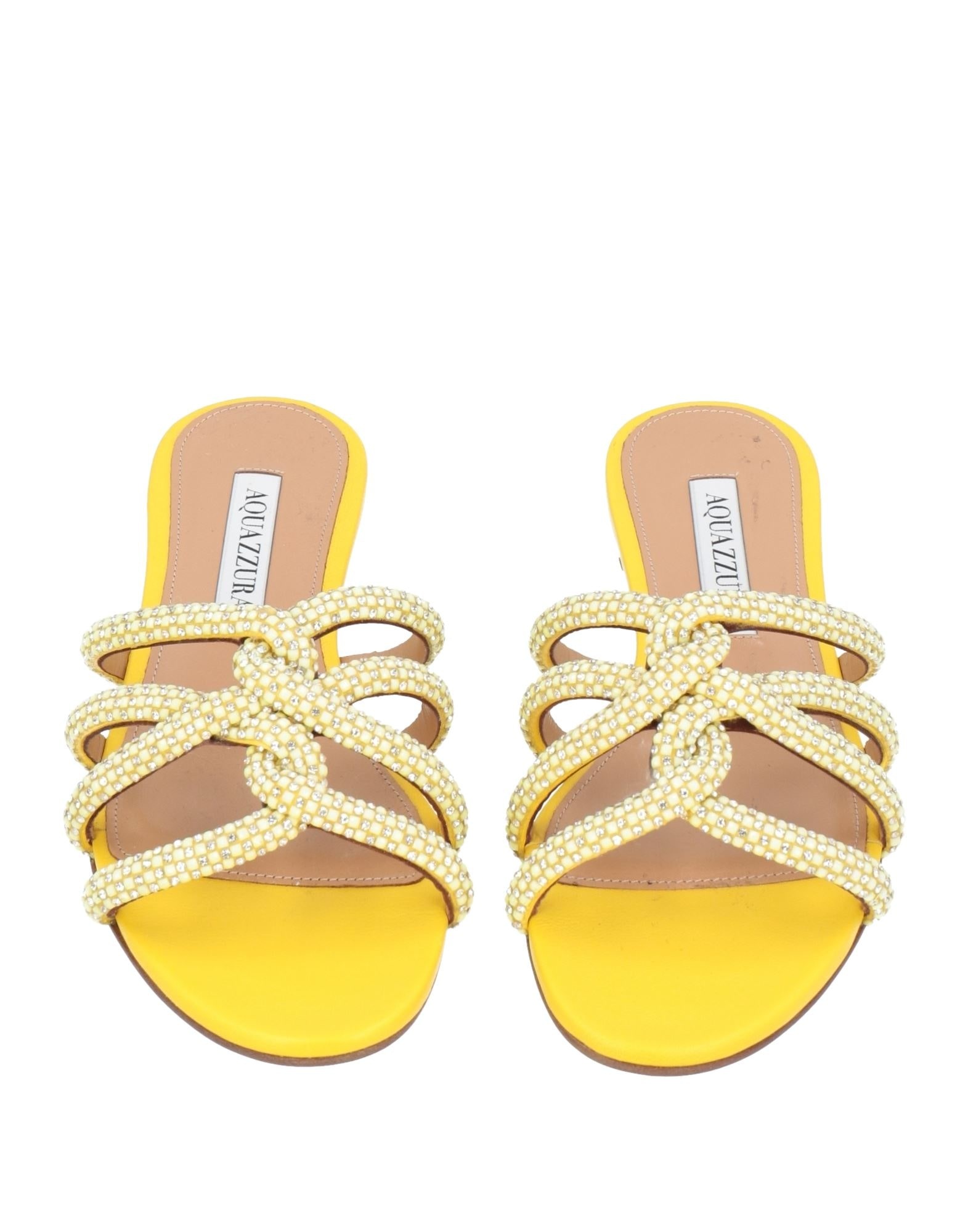 Yellow Women's Sandals - 4