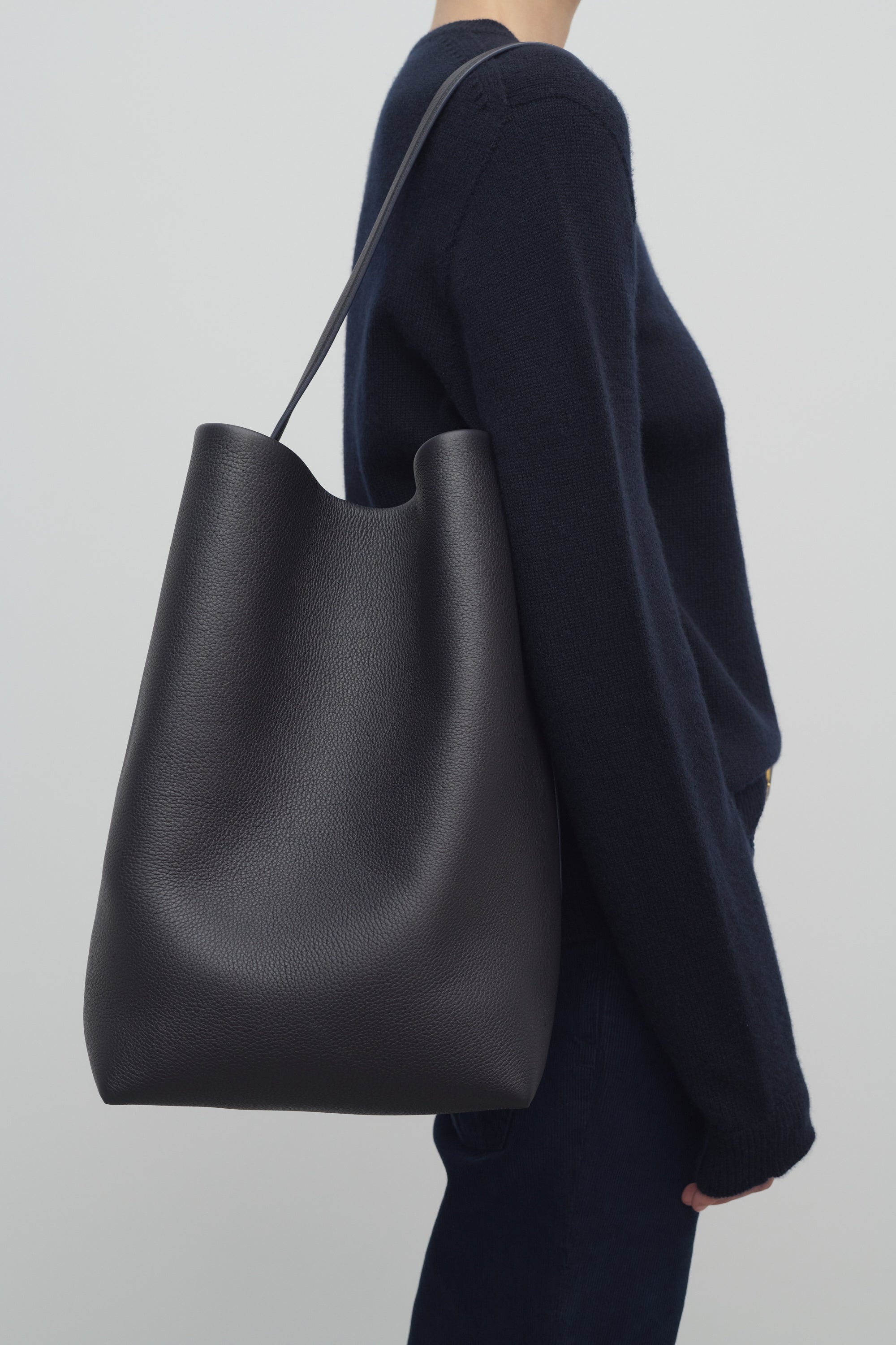 Large N/S Park Tote Bag in Leather - 4