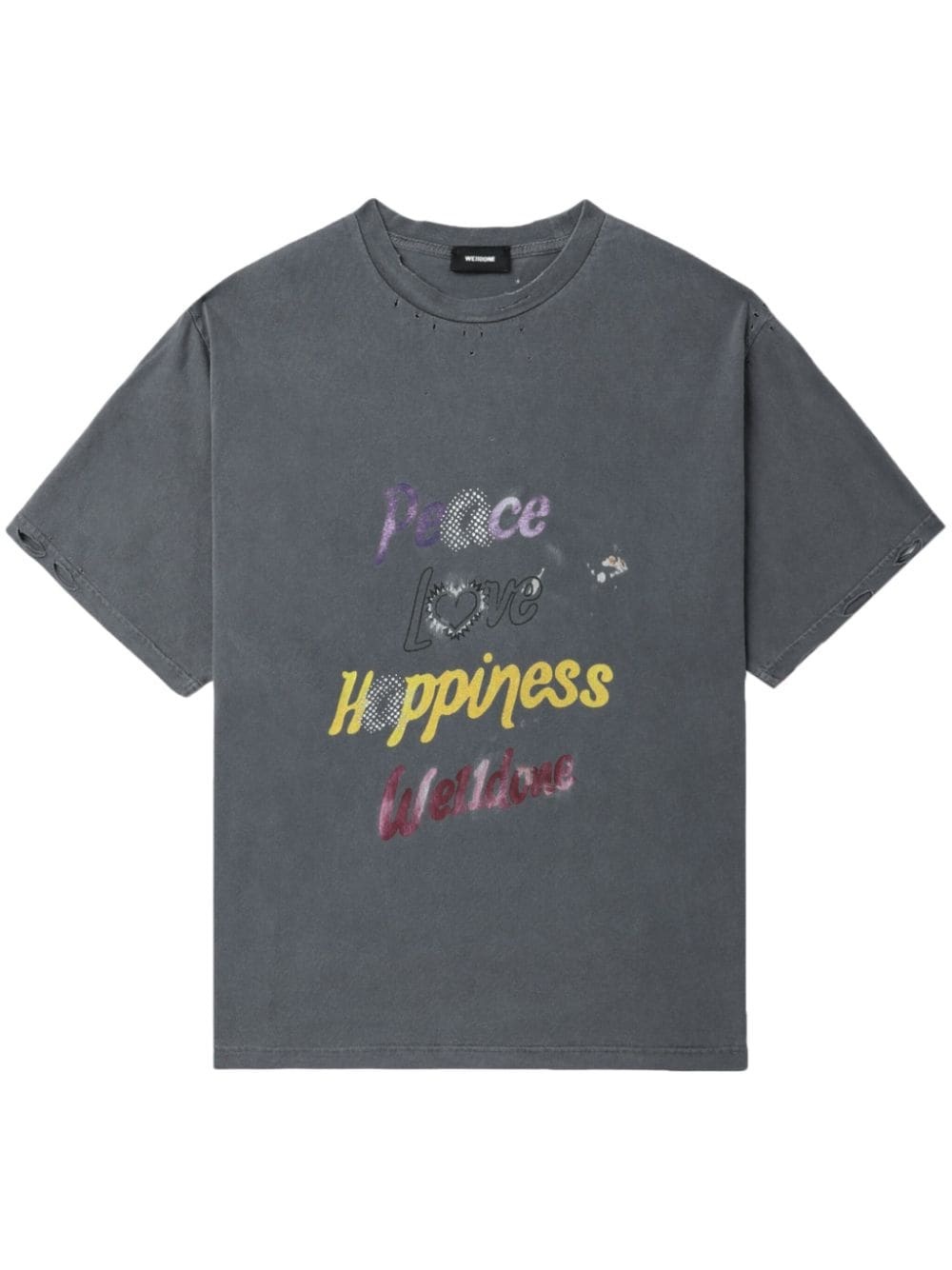 slogan-print cottton T-shirt - 1