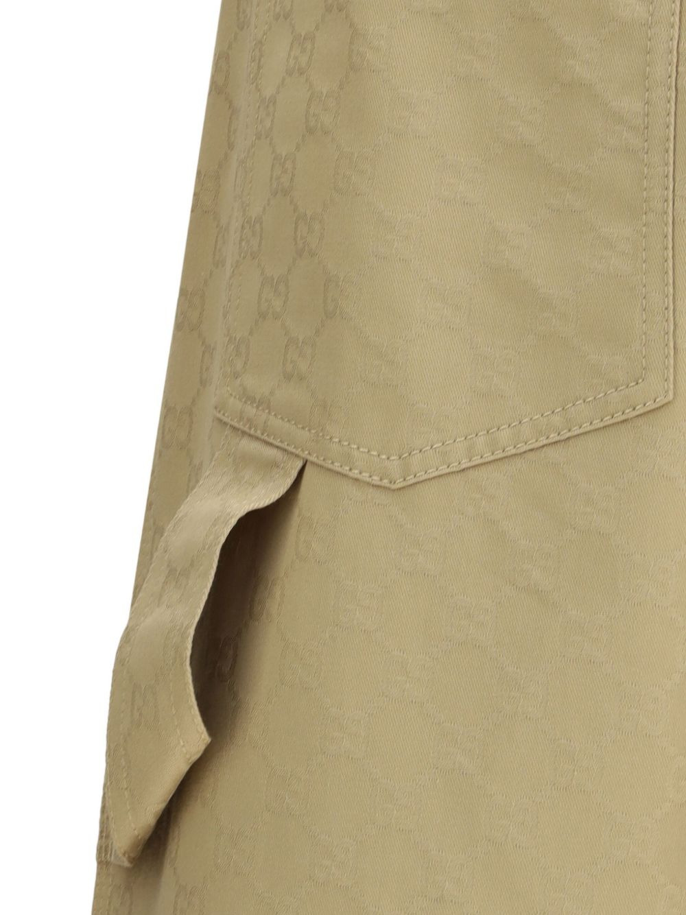GG monogram patch-pocket trousers - 3
