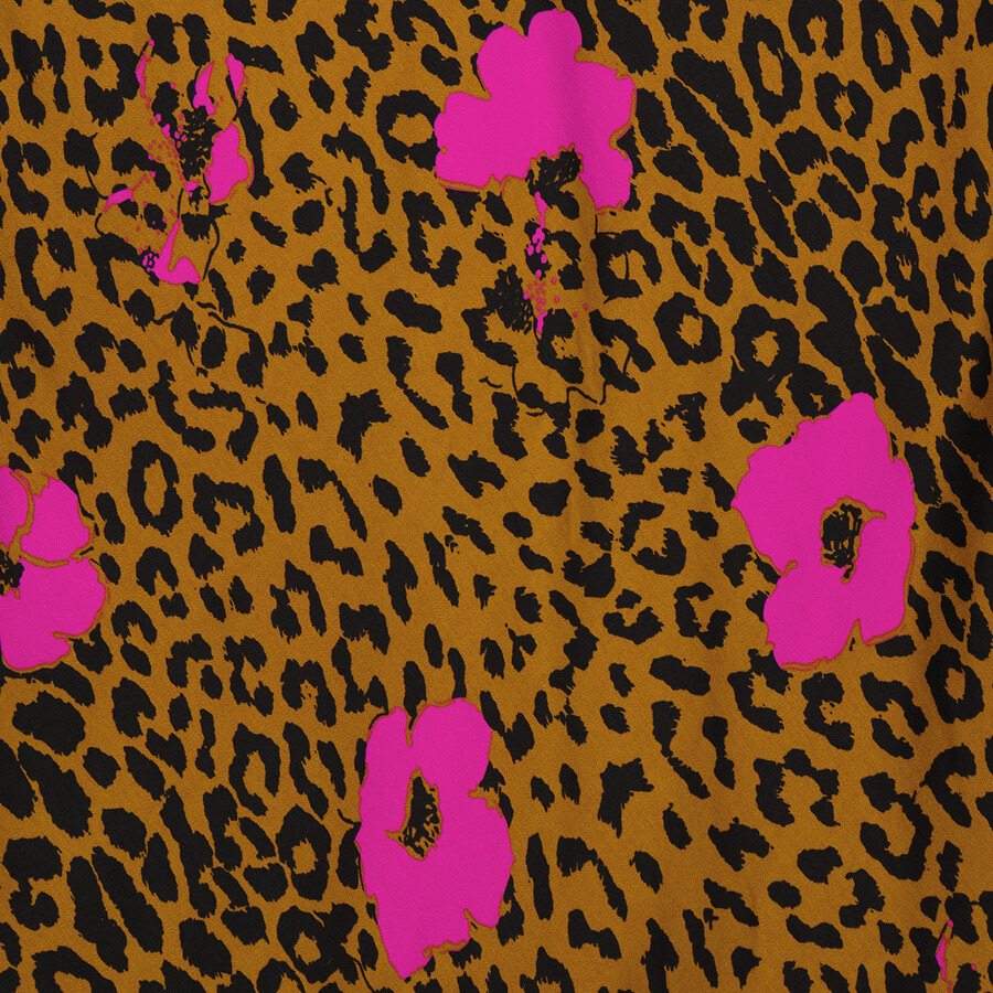 Essentiel Ladies Shelly Leopard Print Slip Midi Dress - 7
