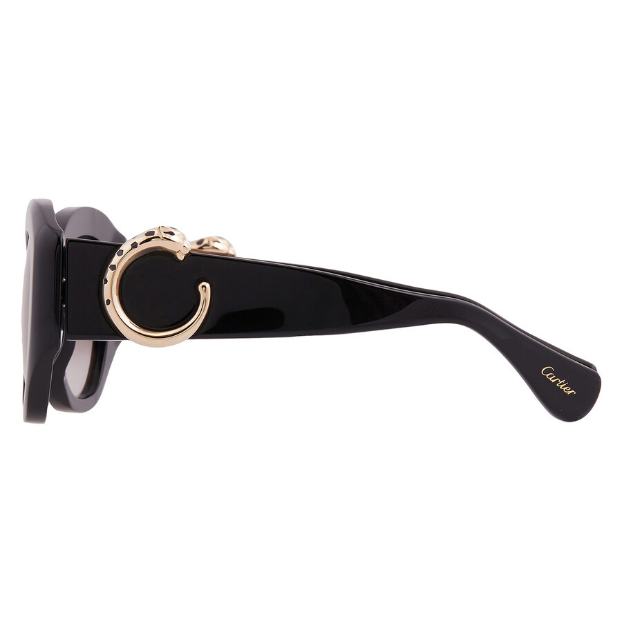 Cartier Panthere Grey Butterfly Ladies Sunglasses CT0502S 001 53 - 4