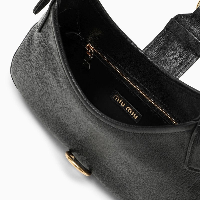 Miu Miu Black grained leather shoulder bag