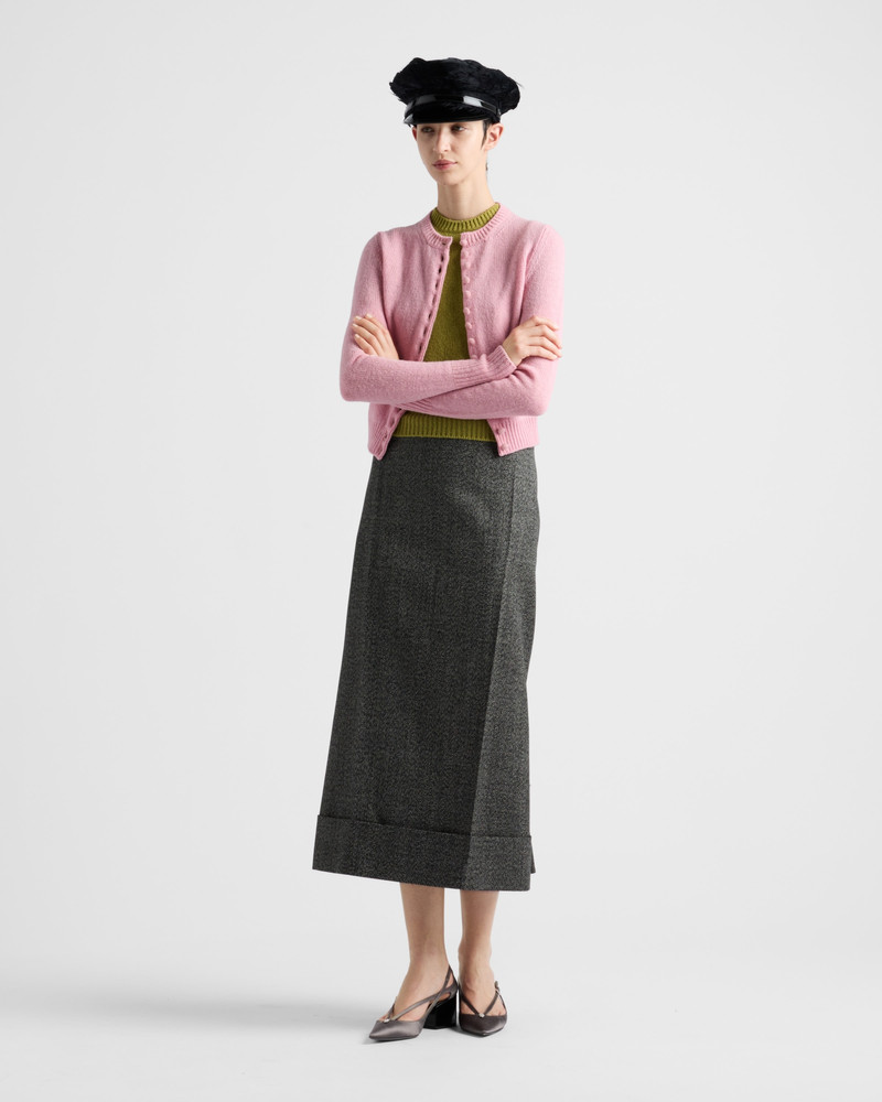 Prada Short-sleeved cashmere sweater outlook