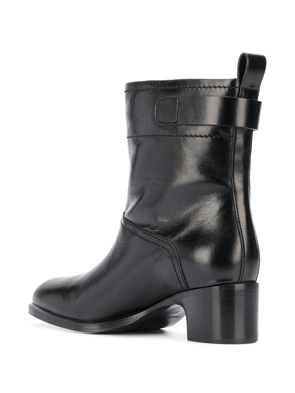 wide leather ankle boots - 3