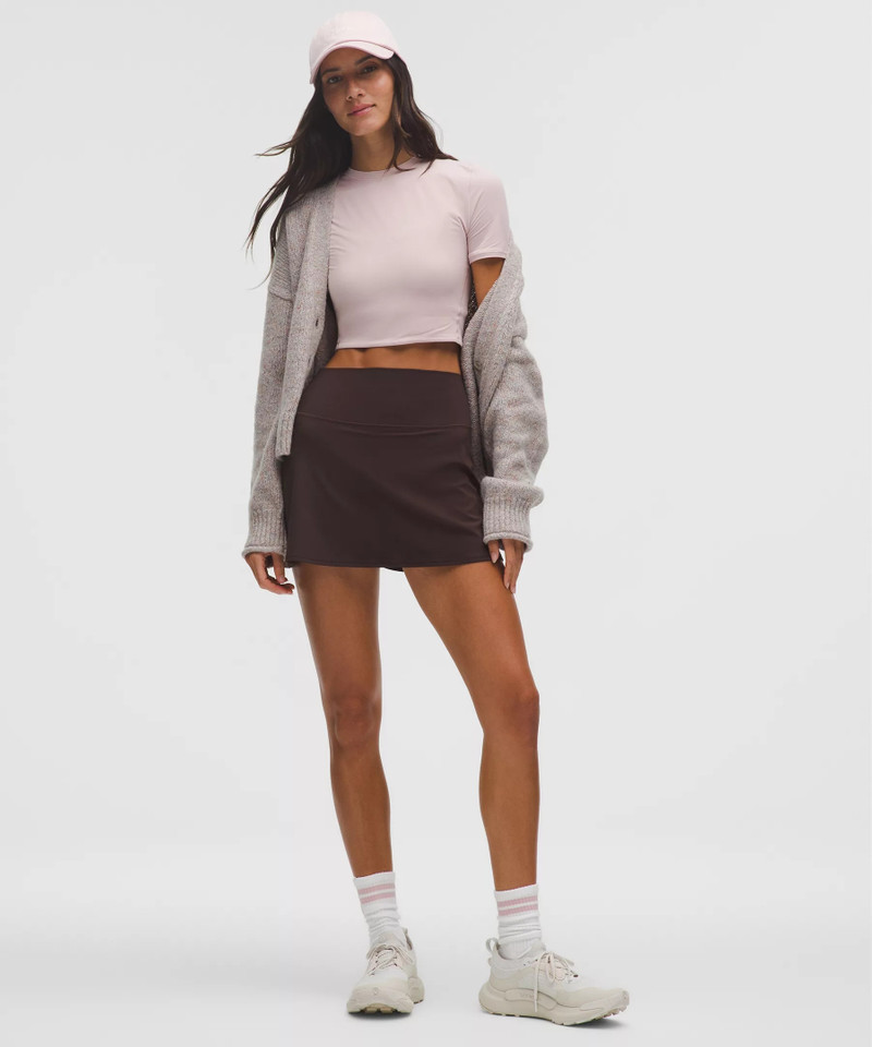 lululemon Wundermost Ultra-Soft Nulu Crewneck Cropped T-Shirt outlook