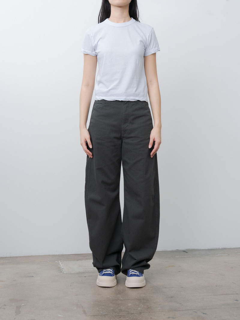 ATON Fresca Single Jersey Tight Fit T-Shirt - Sax outlook