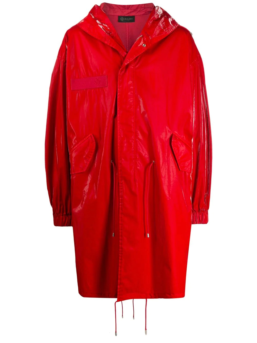 high-shine raincoat - 1