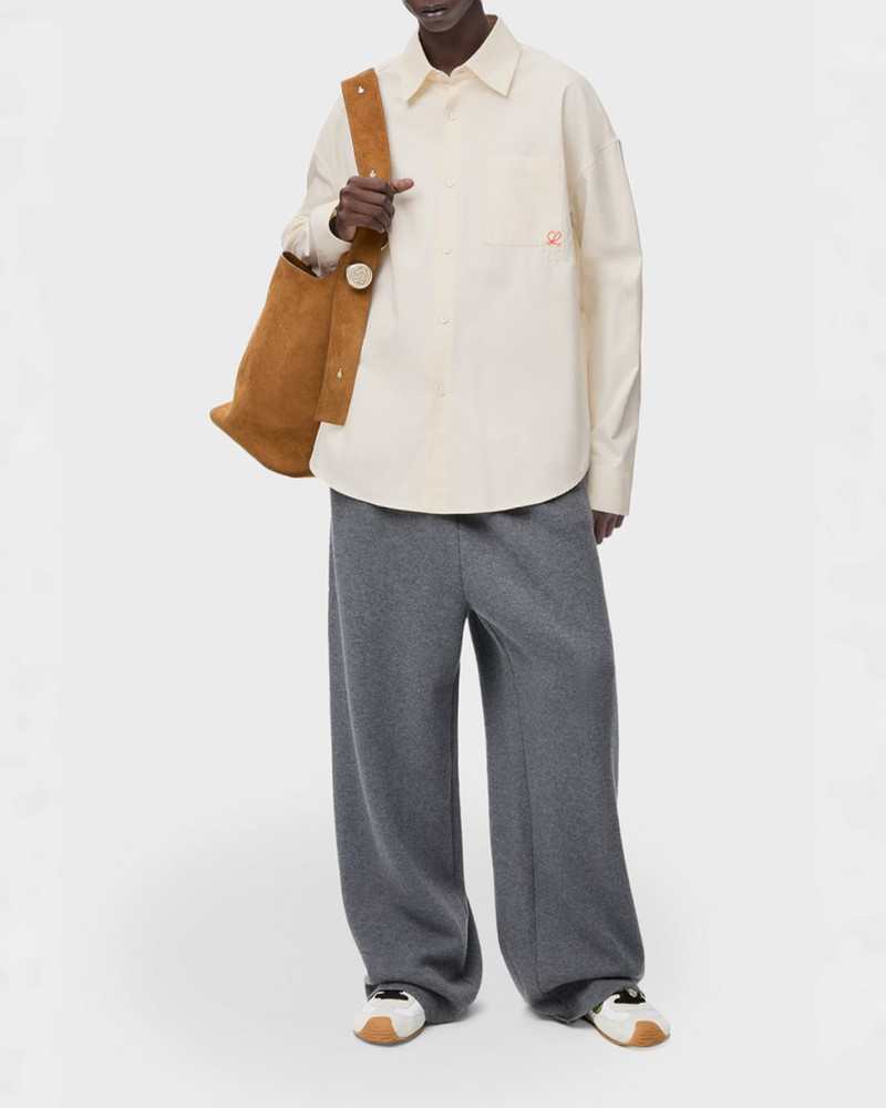 Loewe Men's Embroidered Anagram Pocket Button-Down Shirt outlook