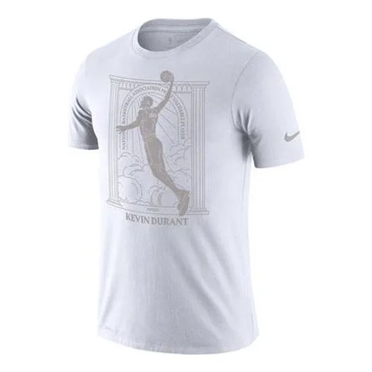 Nike MVP Series NBA Brooklyn Nets Durant Basketball Sports Short Sleeve White CT3998-100 - 1