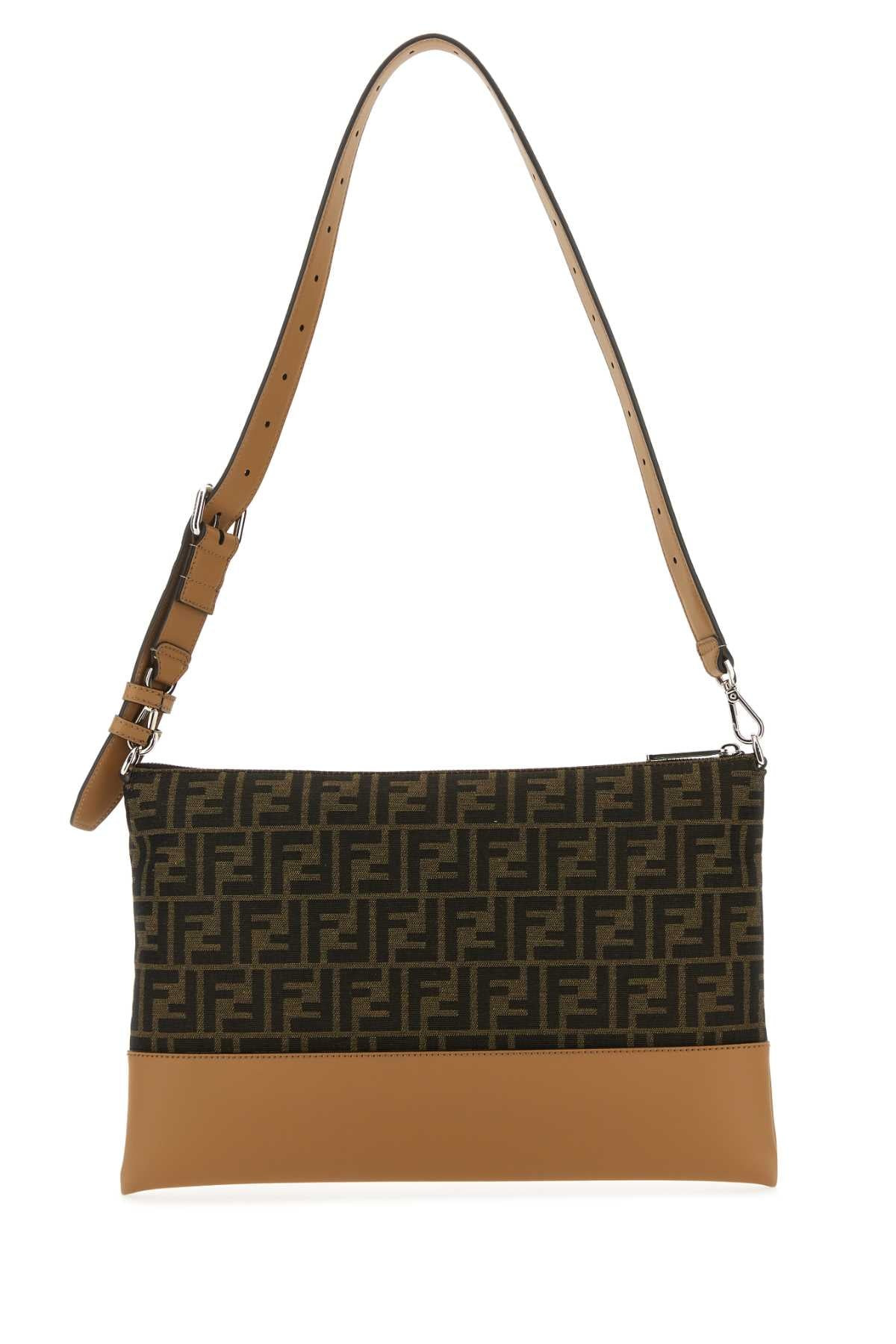 Fendi Men Embroidered Jacquard Crossbody Bag - 3