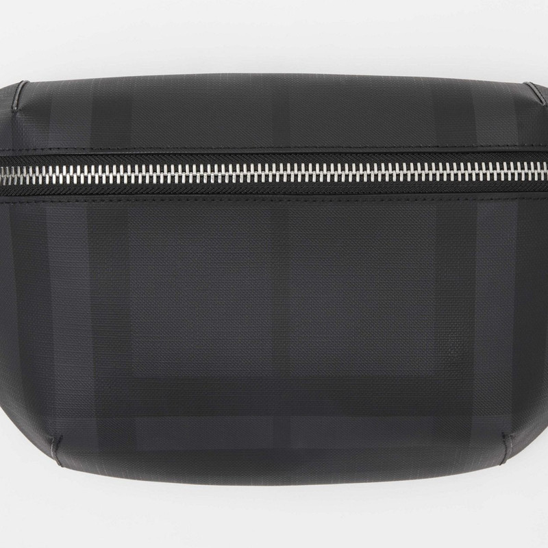 Medium London Check and Leather Bum Bag 2