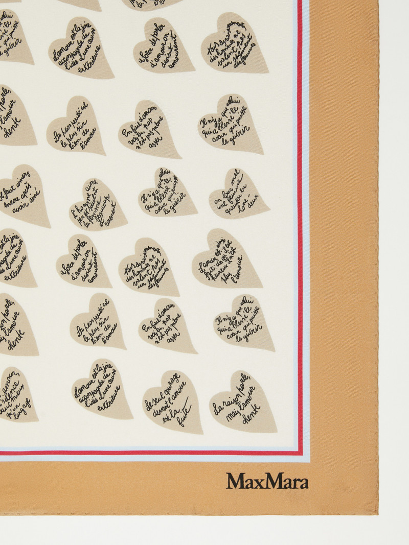 Max Mara NUMANA Printed silk twill foulard outlook