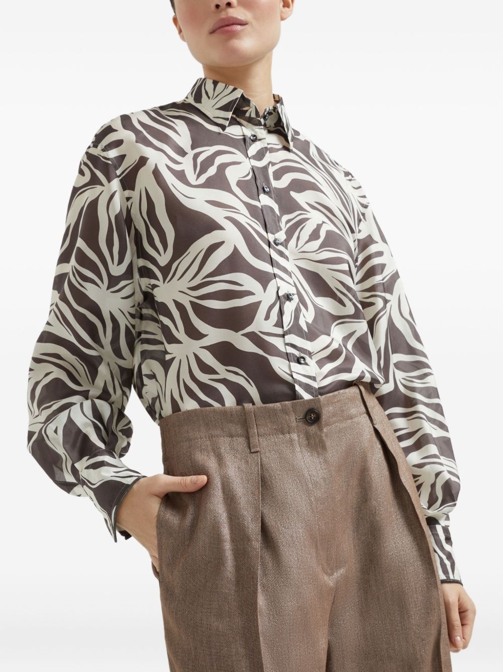 pleated chino trousers - 5