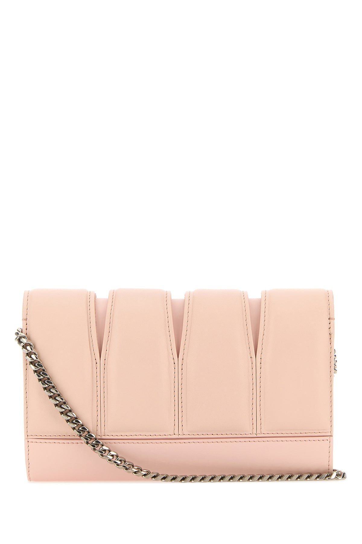 Pink leather The Slash clutch - 3
