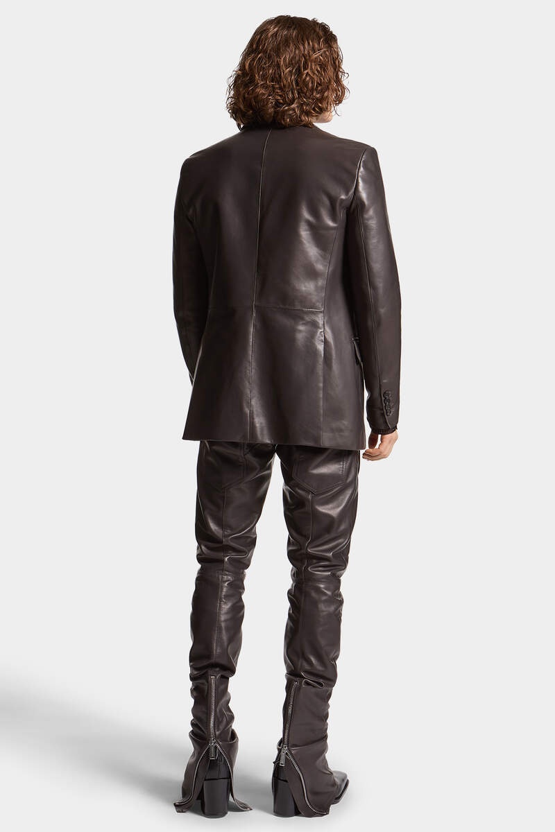 SHARPEI LEATHER BIKER TROUSERS - 4