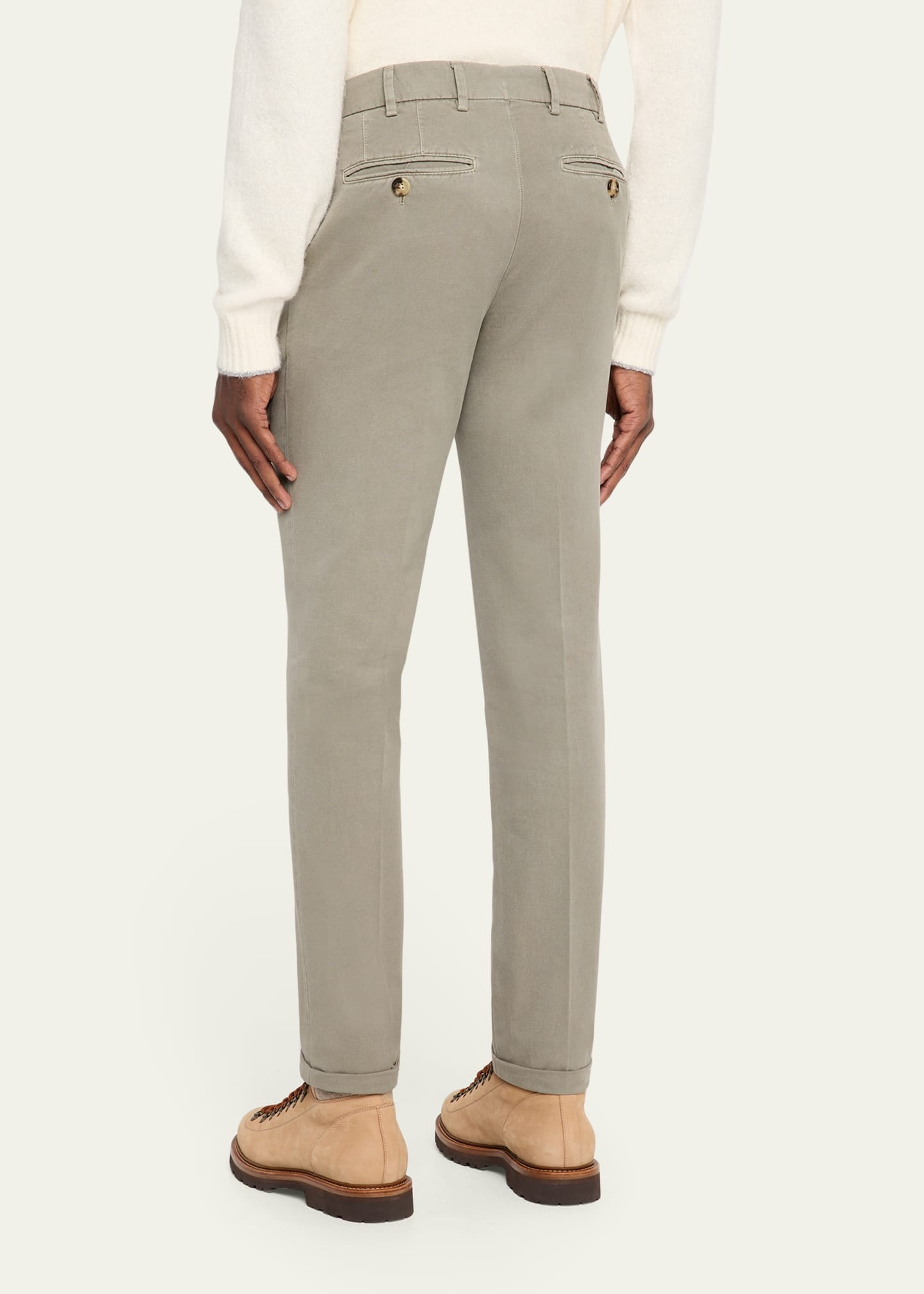 Men's Modern Fit Flat-Front Pants - 3