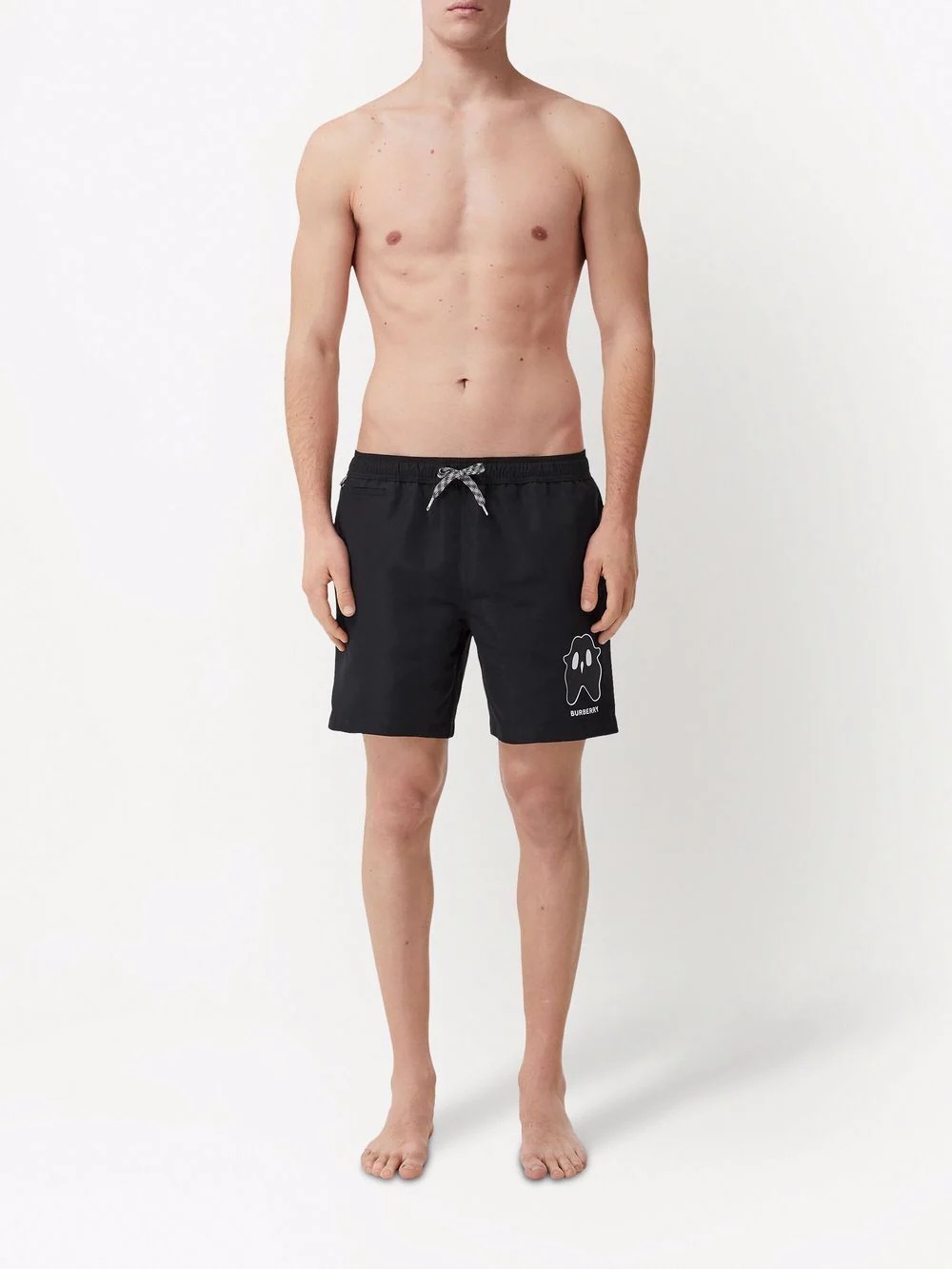 Monster Graphic drawcord swimming shorts - 2