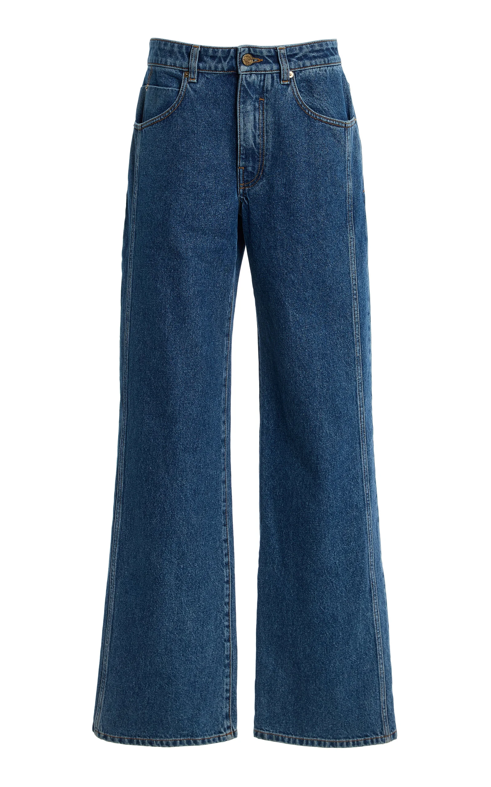 Straight Denim Pants - 1