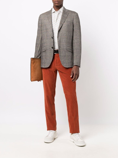 Etro corduroy straight-leg trousers outlook