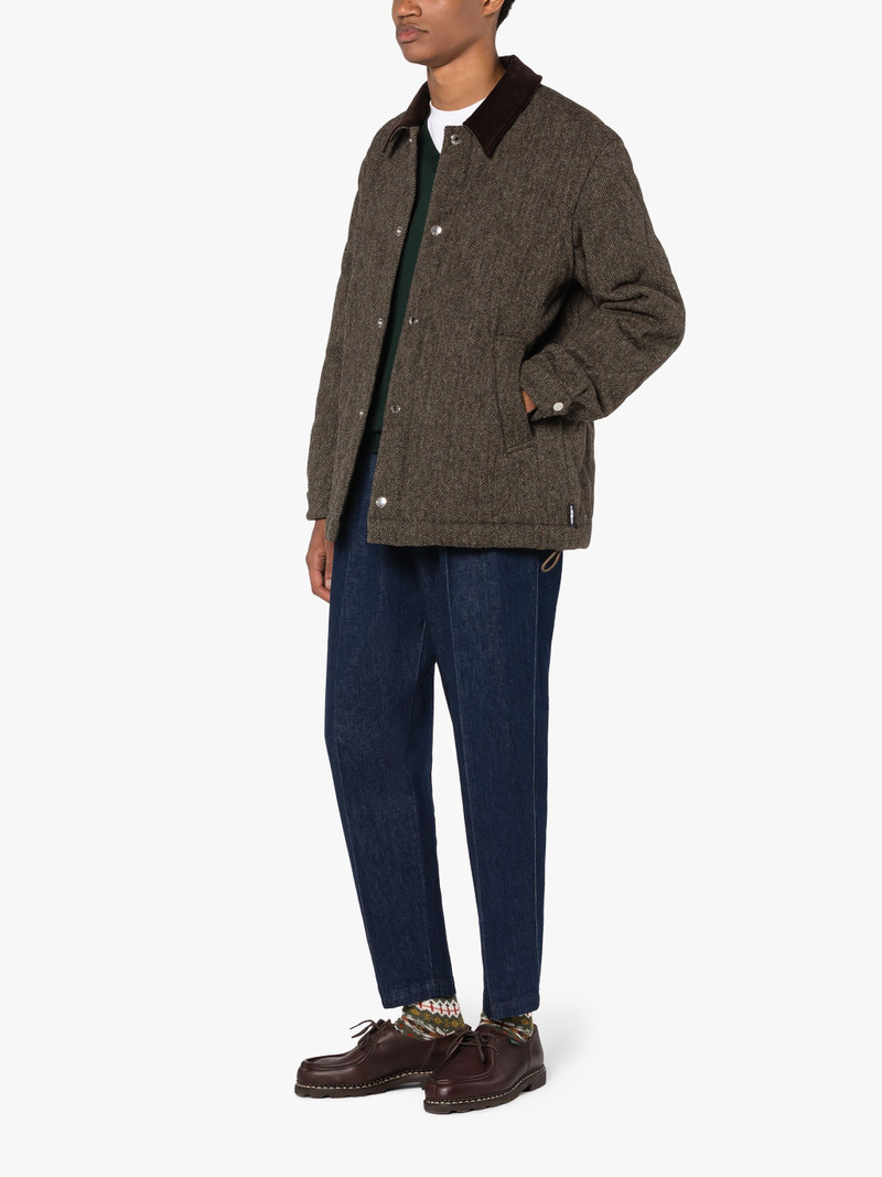 Mackintosh TEEMING BROWN HERRINGBONE WOOL QUILTED COACH JACKET outlook